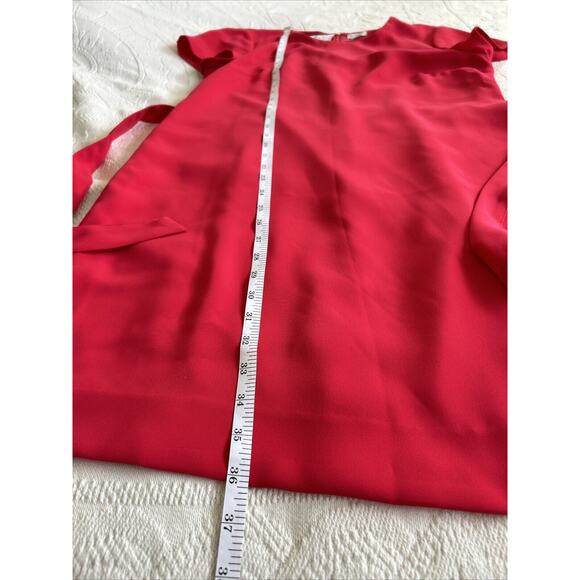 NEW J Crew Shift Suit Dress Crepe Cap-Sleeve Bright Cerise Red/Pink NWT Size 8 - Picture 13 of 15